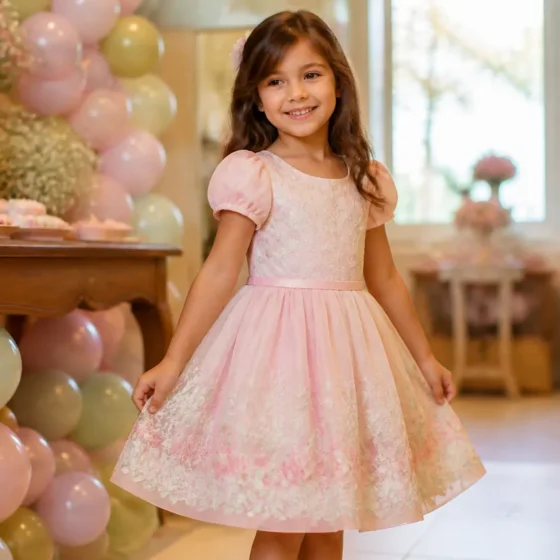 Vestido infantil para aniversário em Aragoiânia: guia de escolha por idade, tecido e ocasião