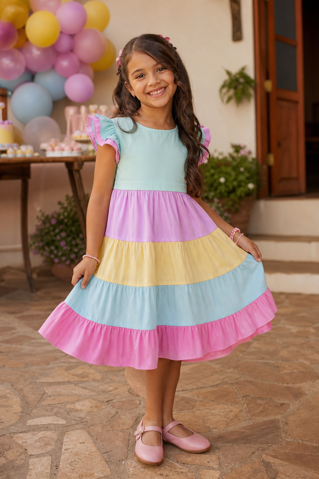 Vestido infantil para aniversário em Campo Limpo de Goiás: temas, tecidos e tamanhos