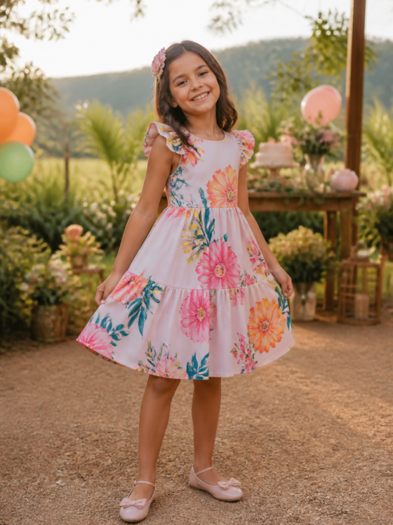 Vestido infantil para aniversário em Corumbá de Goiás: modelos, conforto e combinação para a ocasião