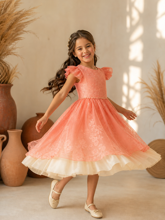 Vestido infantil para aniversário em Joviânia: temas, tecidos e tamanhos