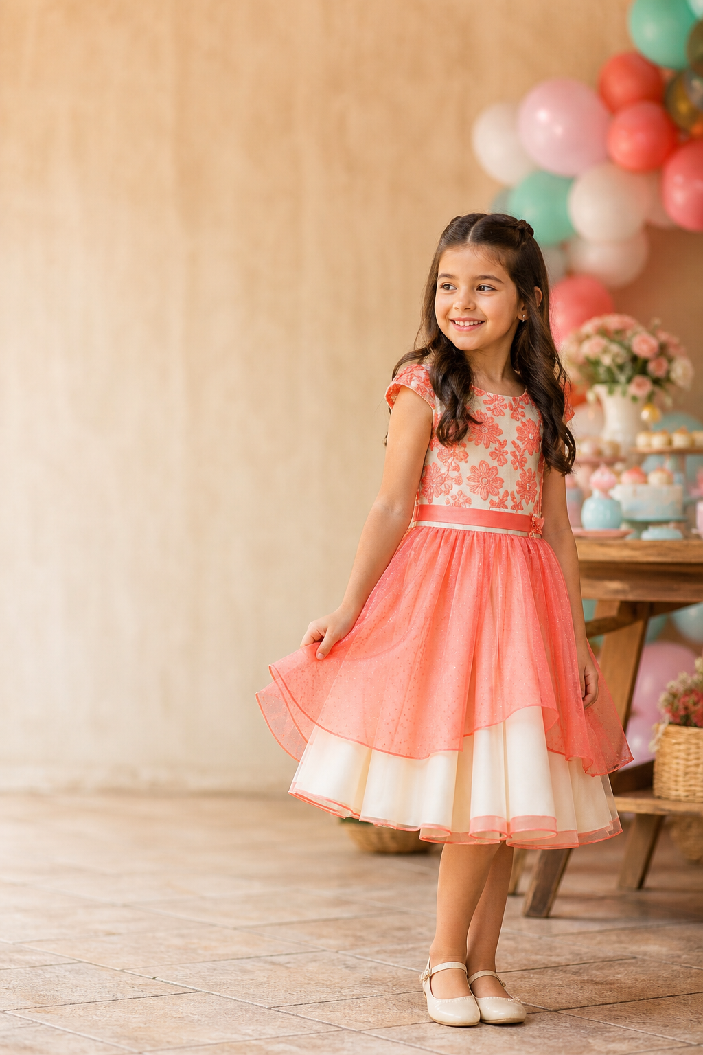 Vestido infantil para aniversário em Montes Claros de Goiás: temas, tecidos e tamanhos