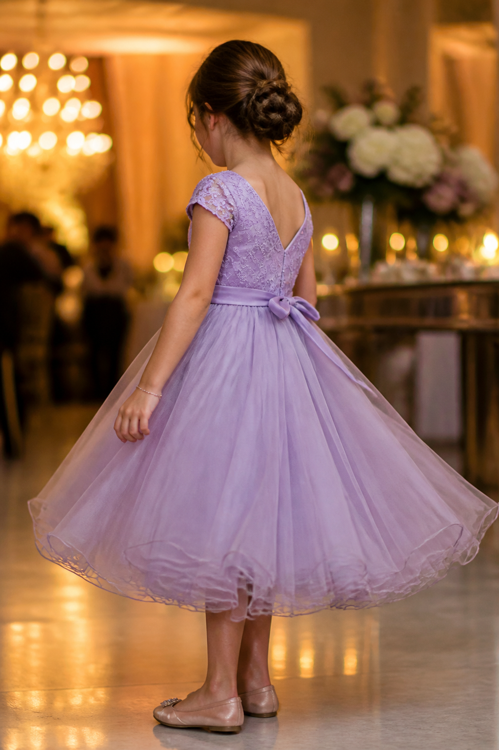 Vestido infantil para casamento à noite: como escolher com elegância e conforto