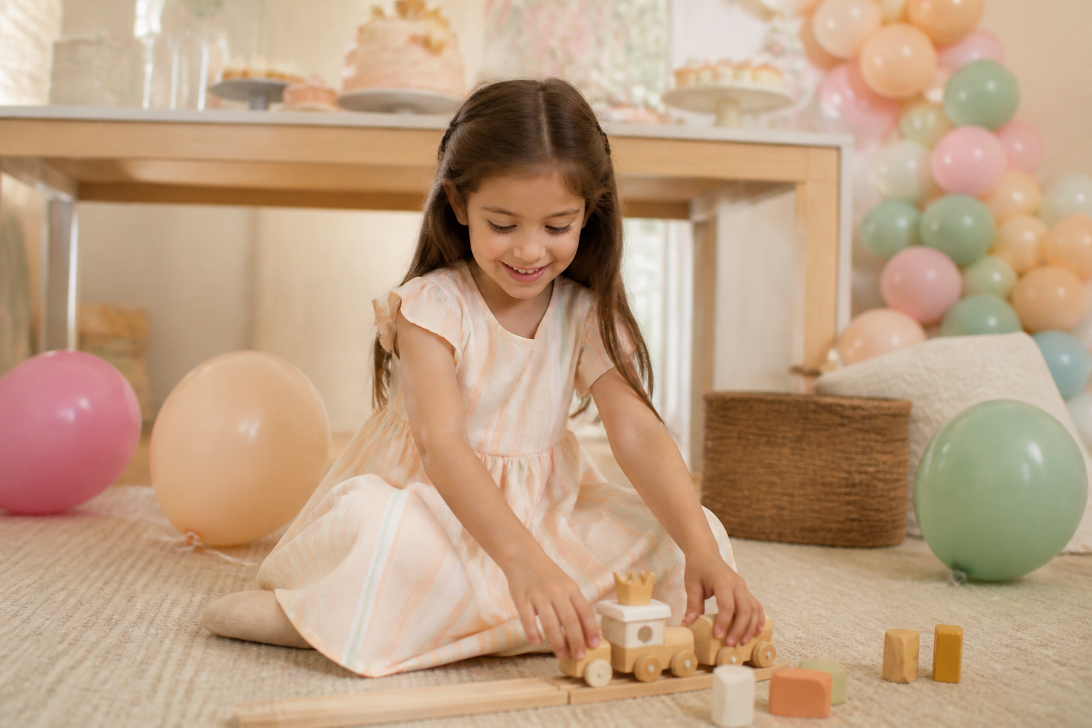 Vestido infantil para festa no condomínio: conforto para salão, parquinho e fotos