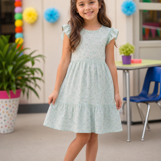 Vestido infantil para festa na escola: conforto, movimento e praticidade