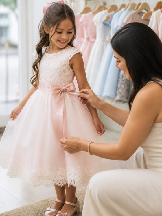 Vestido infantil para festa em Iaciara: como escolher modelo, conforto e tamanho