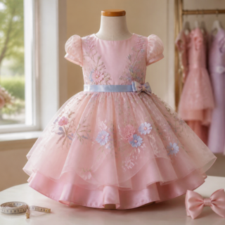Vestido infantil para aniversário em Mara Rosa: guia de escolha por idade, tecido e ocasião