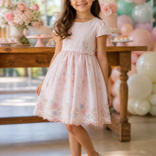 Vestido infantil para aniversário em Montes Claros de Goiás: temas, tecidos e tamanhos