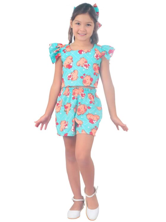 Conjunto infantil feminino para passeio em Ipameri: conforto e combinações