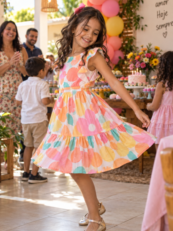 Look infantil feminino para aniversário no Setor Mansões Bernardo Sayão, Aparecida de Goiânia: ideias com conforto