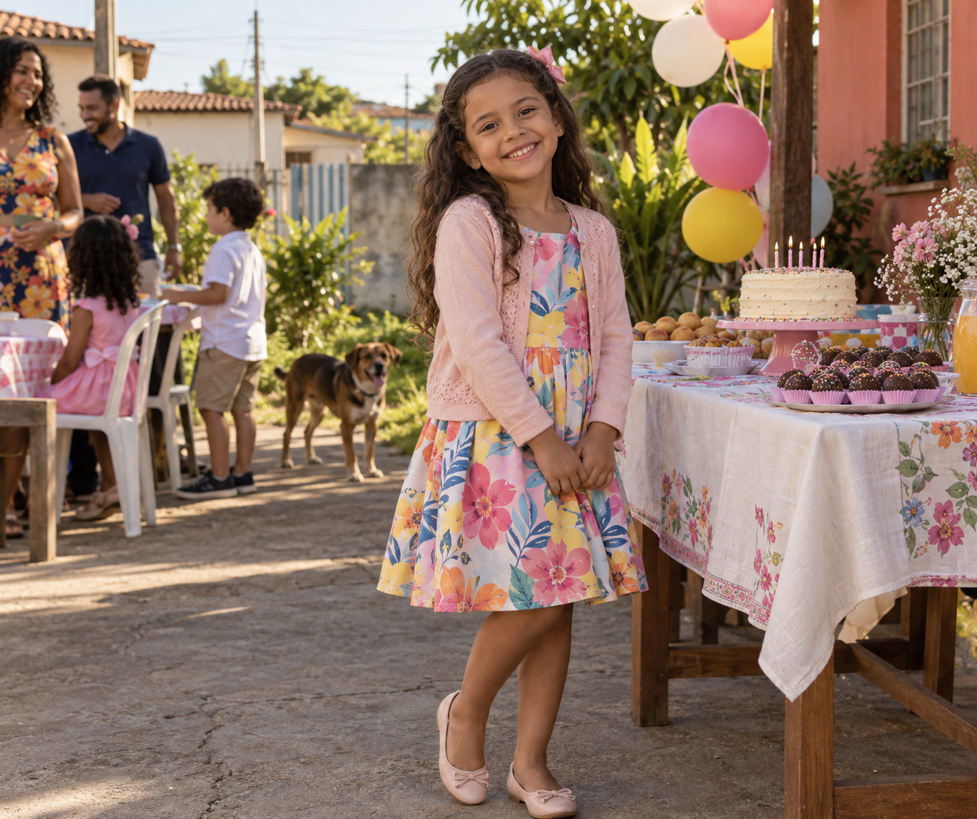 Look infantil feminino para aniversário no Jardim das Flores, Aparecida de Goiânia: ideias com conforto