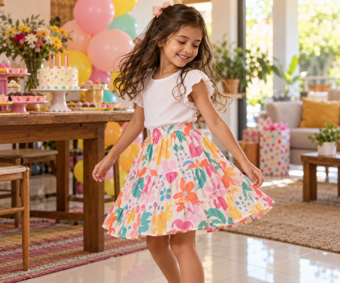 Look infantil feminino para aniversário no Jardim dos Eucaliptos, Aparecida de Goiânia: ideias com conforto