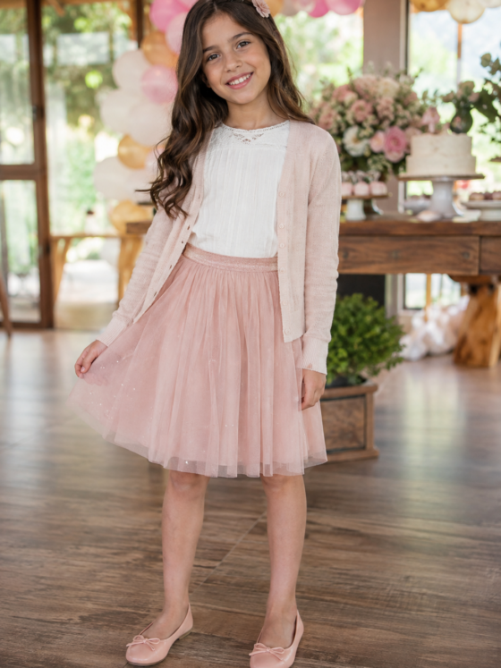Look infantil feminino para aniversário no Parque Tremendão, Goiânia: ideias com conforto