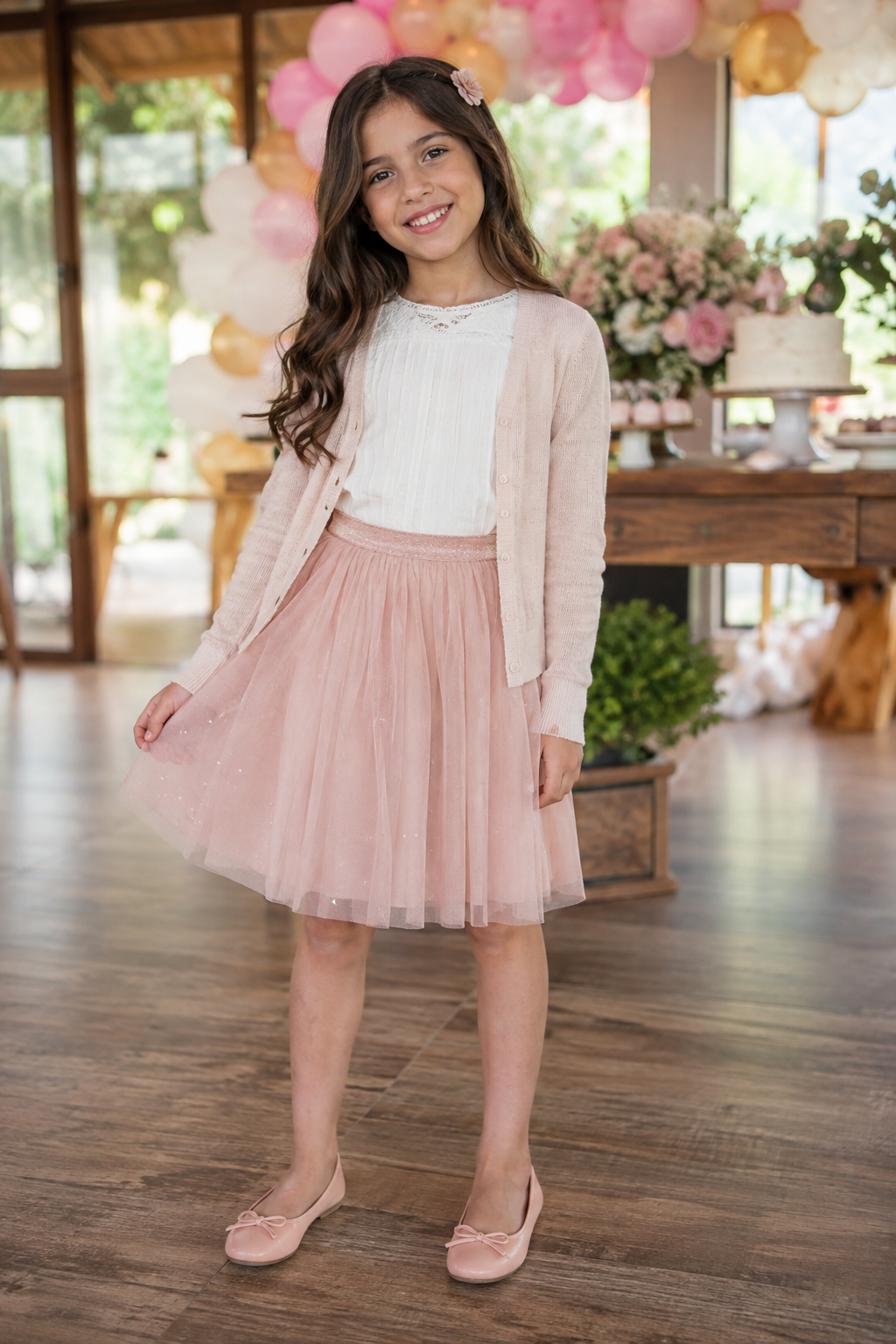 Look infantil feminino para aniversário no Parque Tremendão, Goiânia: ideias com conforto