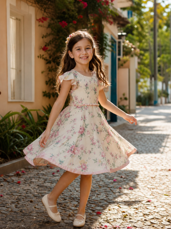 Moda infantil feminina no Jardim Primavera, Goiânia: vestidos e looks para ocasiões especiais