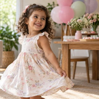 Vestido infantil para festa em Vila Boa: conforto, tecido e escolha por idade