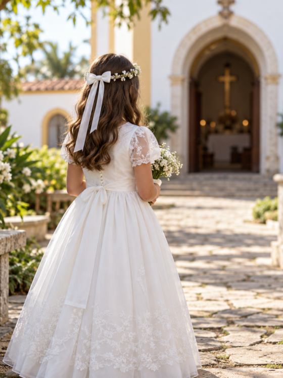 Vestido infantil para primeira comunhão: como escolher com conforto e delicadeza