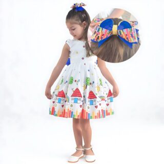 Vestido infantil para formatura escolar: conforto, movimento e acabamento