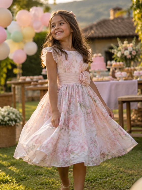 Vestido infantil para aniversário em Estrela do Norte: temas, conforto e tamanhos