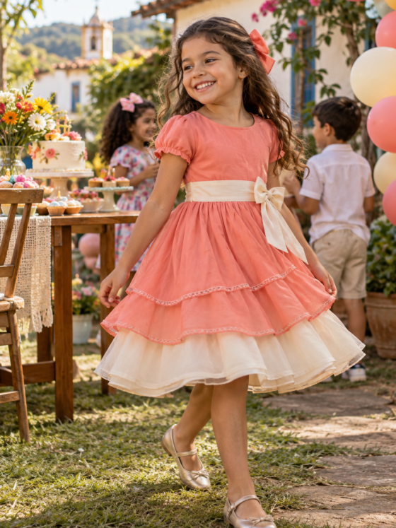Vestido infantil para aniversário em Gouvelândia: guia de escolha