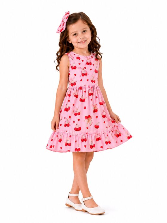 Vestido infantil para aniversário em Piracanjuba: modelos, conforto e tamanho