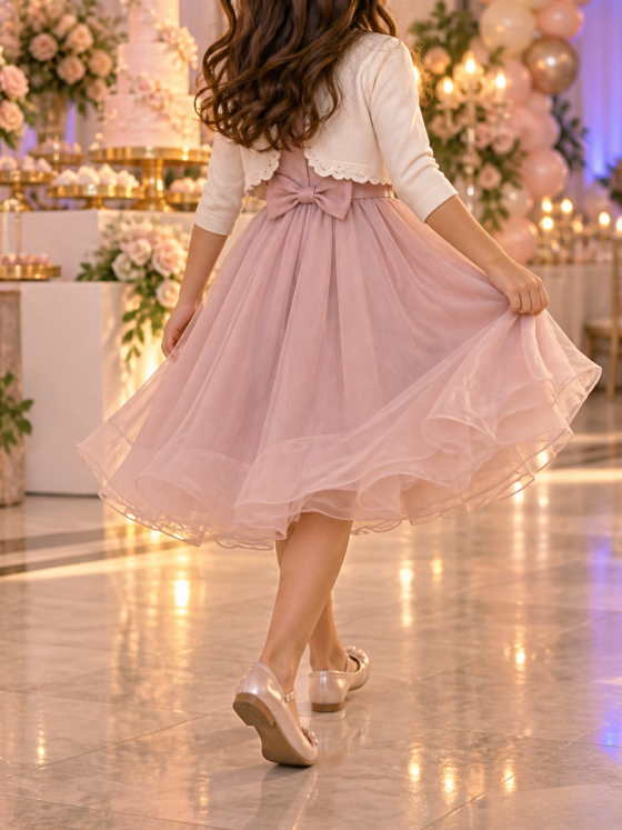Vestido infantil para convidada de festa de 15 anos: como escolher com elegância e conforto