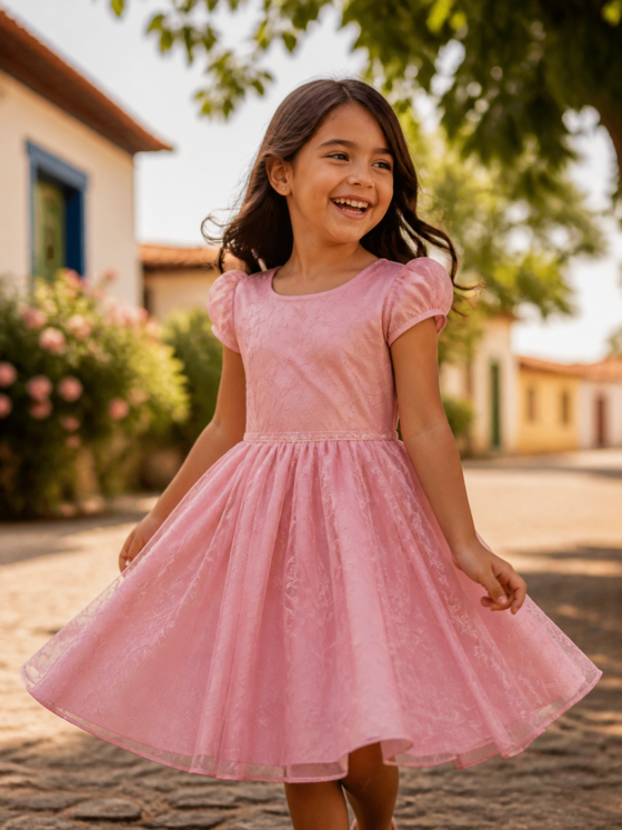 Vestido infantil para festa em Itapirapuã: conforto, medidas e escolha do modelo