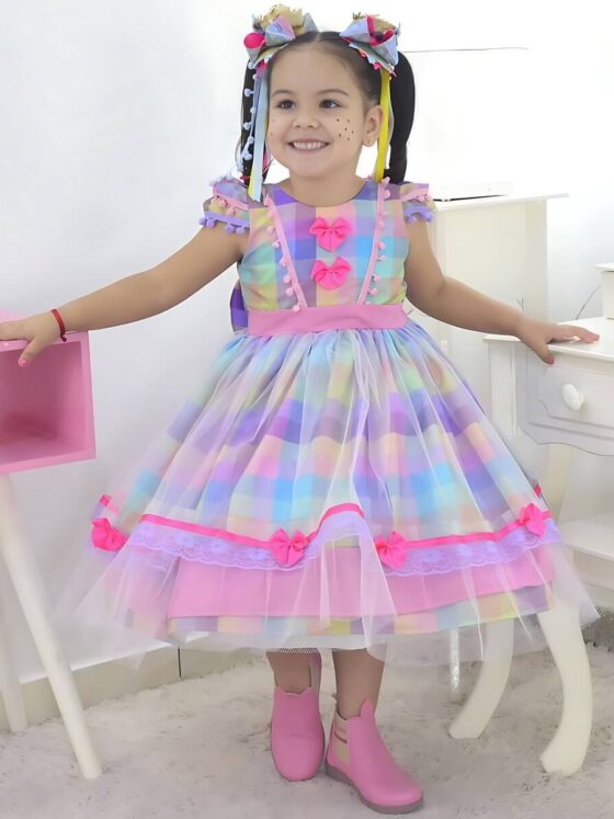 Look infantil feminino para aniversário no Parque Atheneu, Goiânia: como escolher com conforto