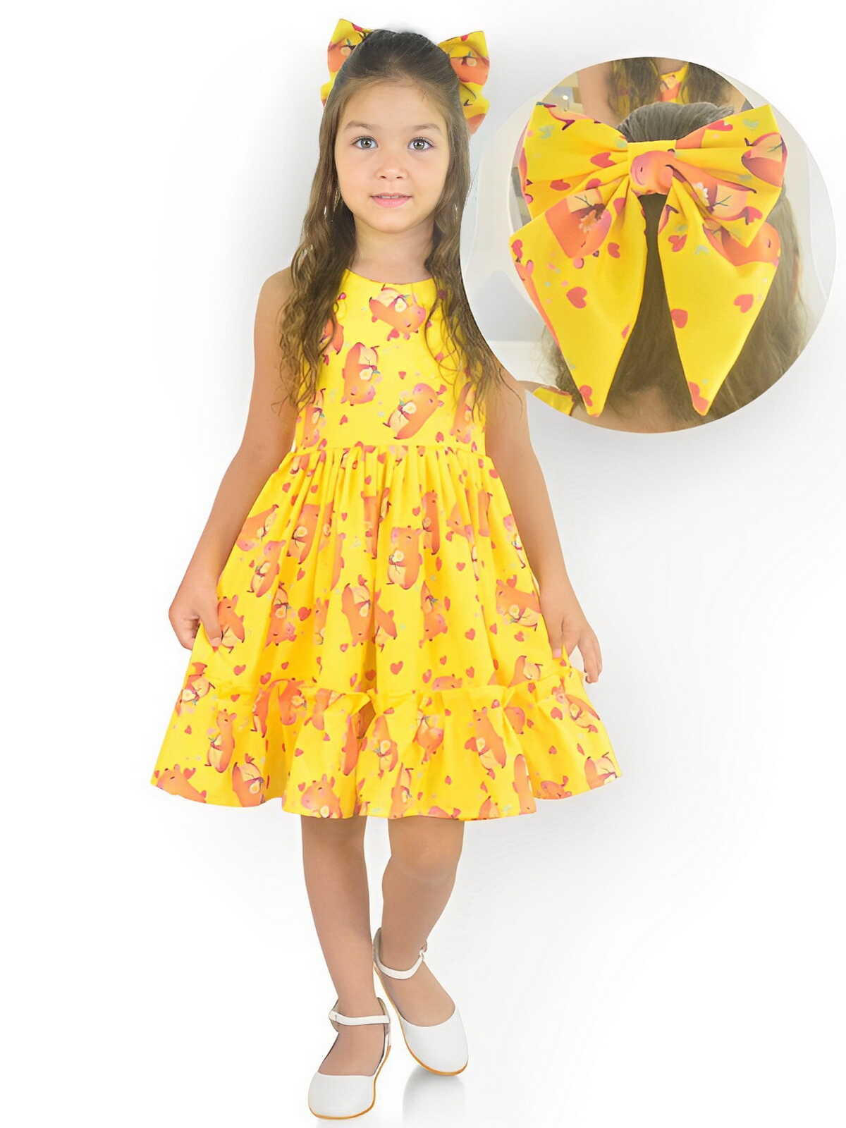 Vestido infantil temático para ocasião especial