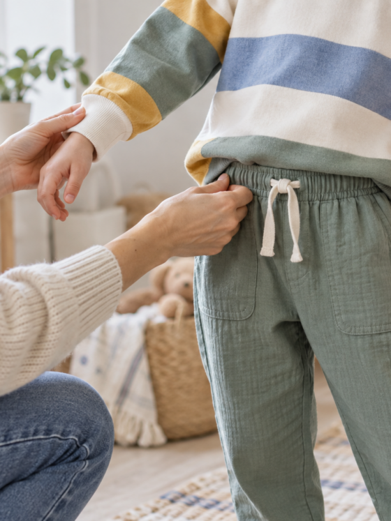 Conjunto infantil para chuva: conforto e camadas
