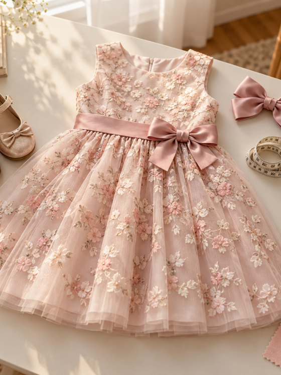 Vestido infantil para festa em Nova Veneza: como escolher