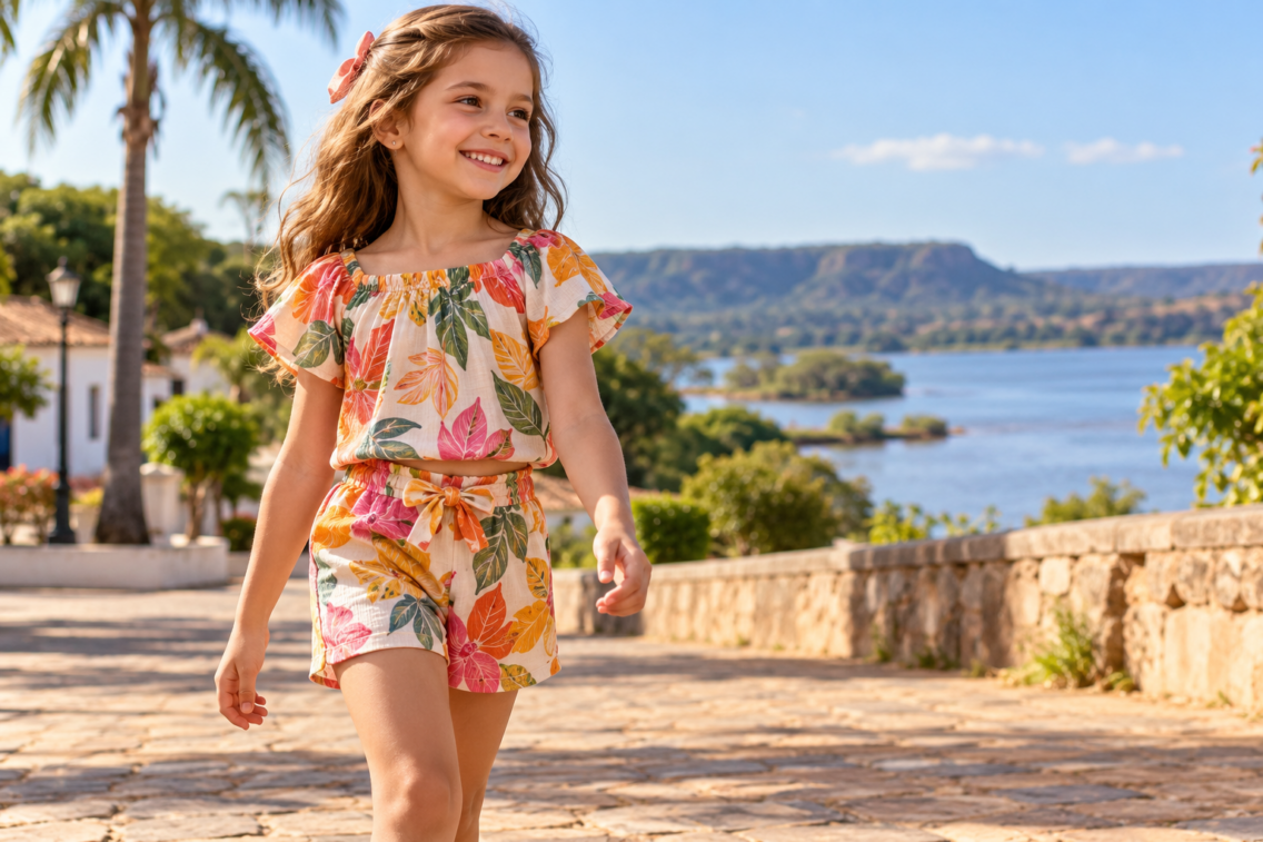 Conjunto infantil feminino para passeio em Britânia: conforto, combinações e tamanhos