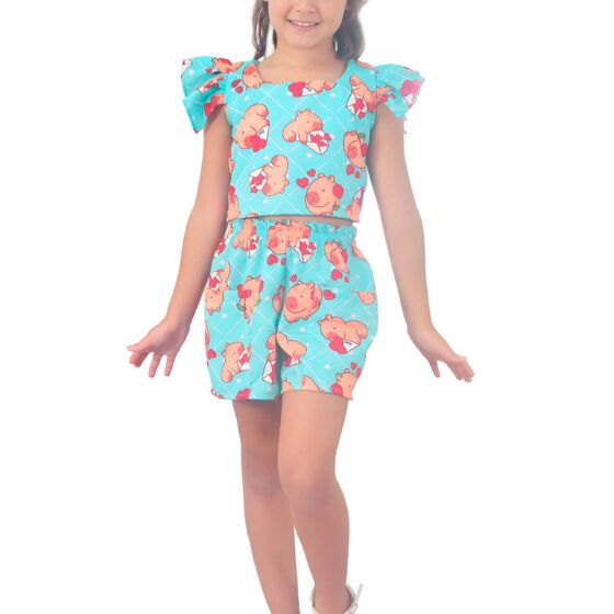Conjunto infantil feminino para passeio em Joviânia: conforto e combinações