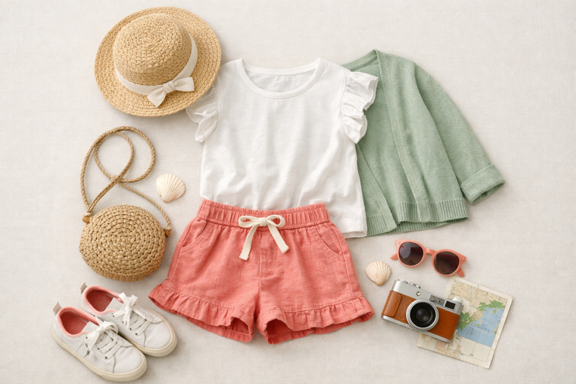 Conjunto infantil feminino para passeio em Três Ranchos: conforto e combinações