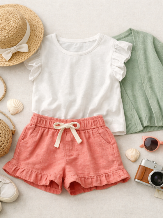 Conjunto infantil feminino para passeio em Três Ranchos: conforto e combinações