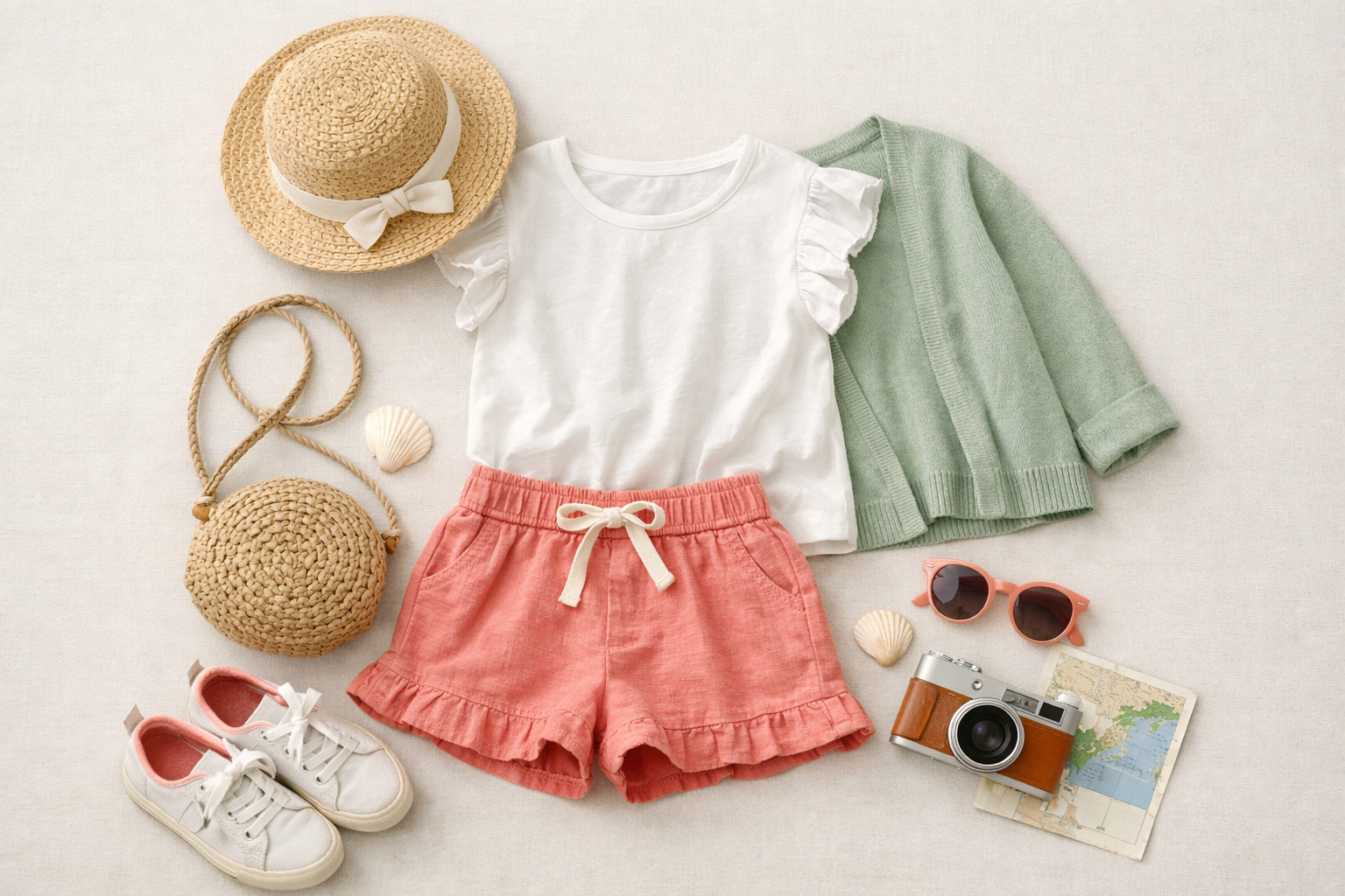 Conjunto infantil feminino para passeio em Três Ranchos: conforto e combinações