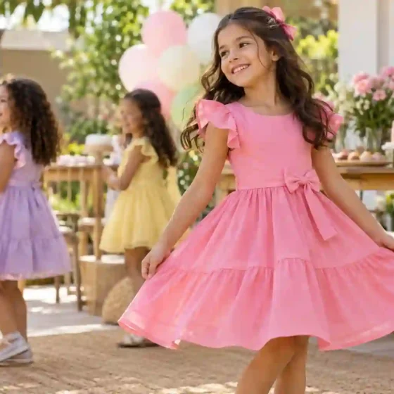 Look infantil feminino para aniversário no Parque Amazônia II, Goiânia: ideias com conforto
