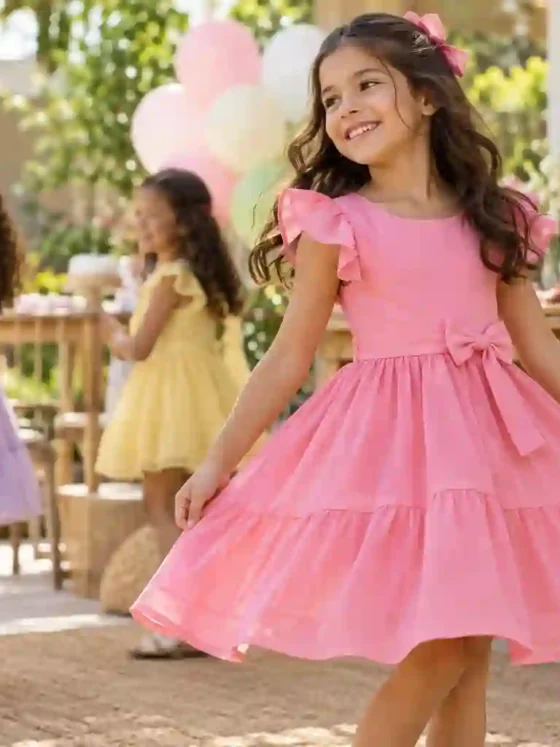 Look infantil feminino para aniversário no Parque Amazônia II, Goiânia: ideias com conforto