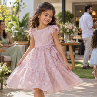 Vestido infantil para apresentação de dança: mobilidade, tecido e ajuste