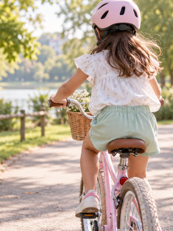 Roupa infantil para passeio de bicicleta: conforto e segurança