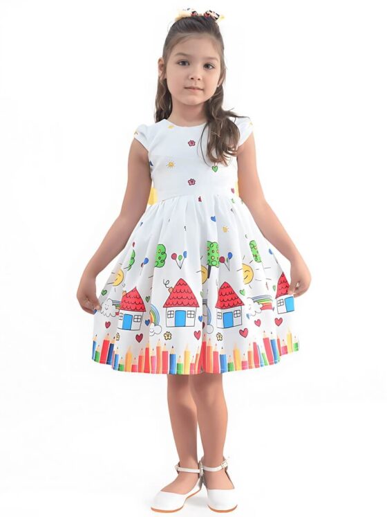 Vestido infantil para formatura escolar: conforto, movimento e acabamento