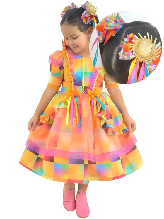 Vestido infantil para aniversário em Jaupaci: conforto, tema e escolha por ocasião