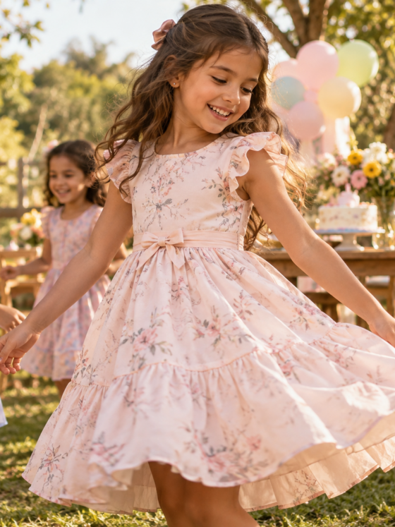 Vestido infantil para aniversário em Santa Fé de Goiás: modelos, conforto e escolha por idade