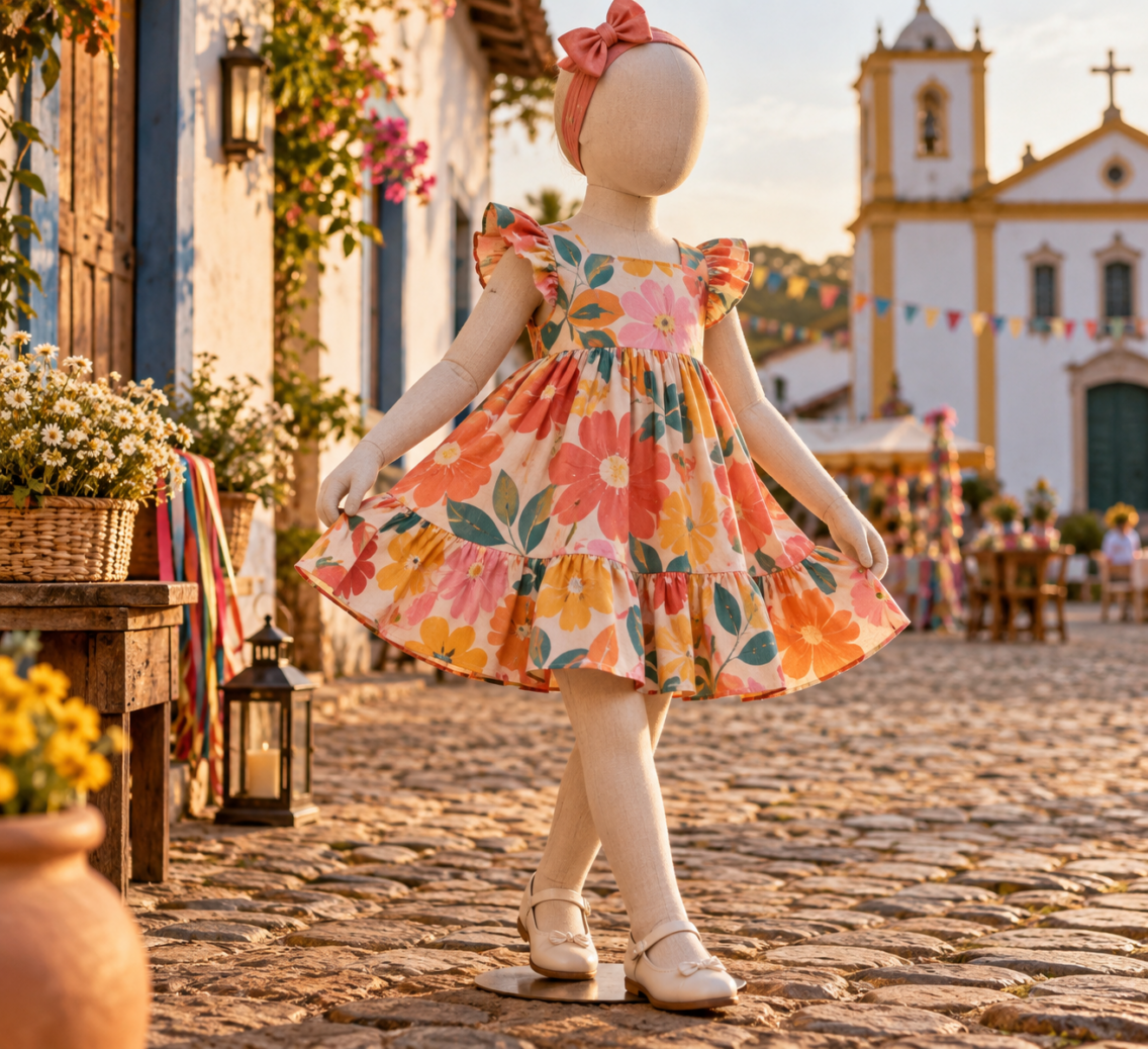 Vestido infantil para festa em Goiás Velho: como escolher com conforto