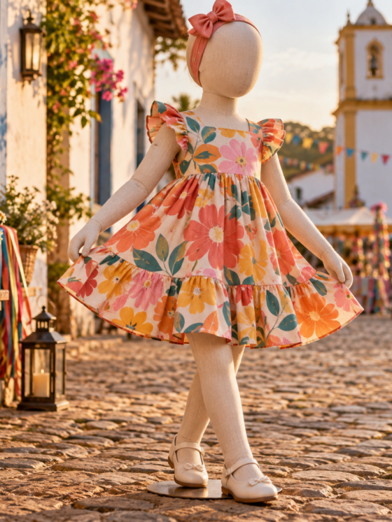 Vestido infantil para festa em Goiás Velho: como escolher com conforto