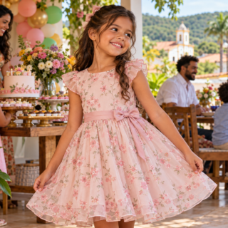 Conjunto Infantil Feminino para Passeio em Baliza | Guia