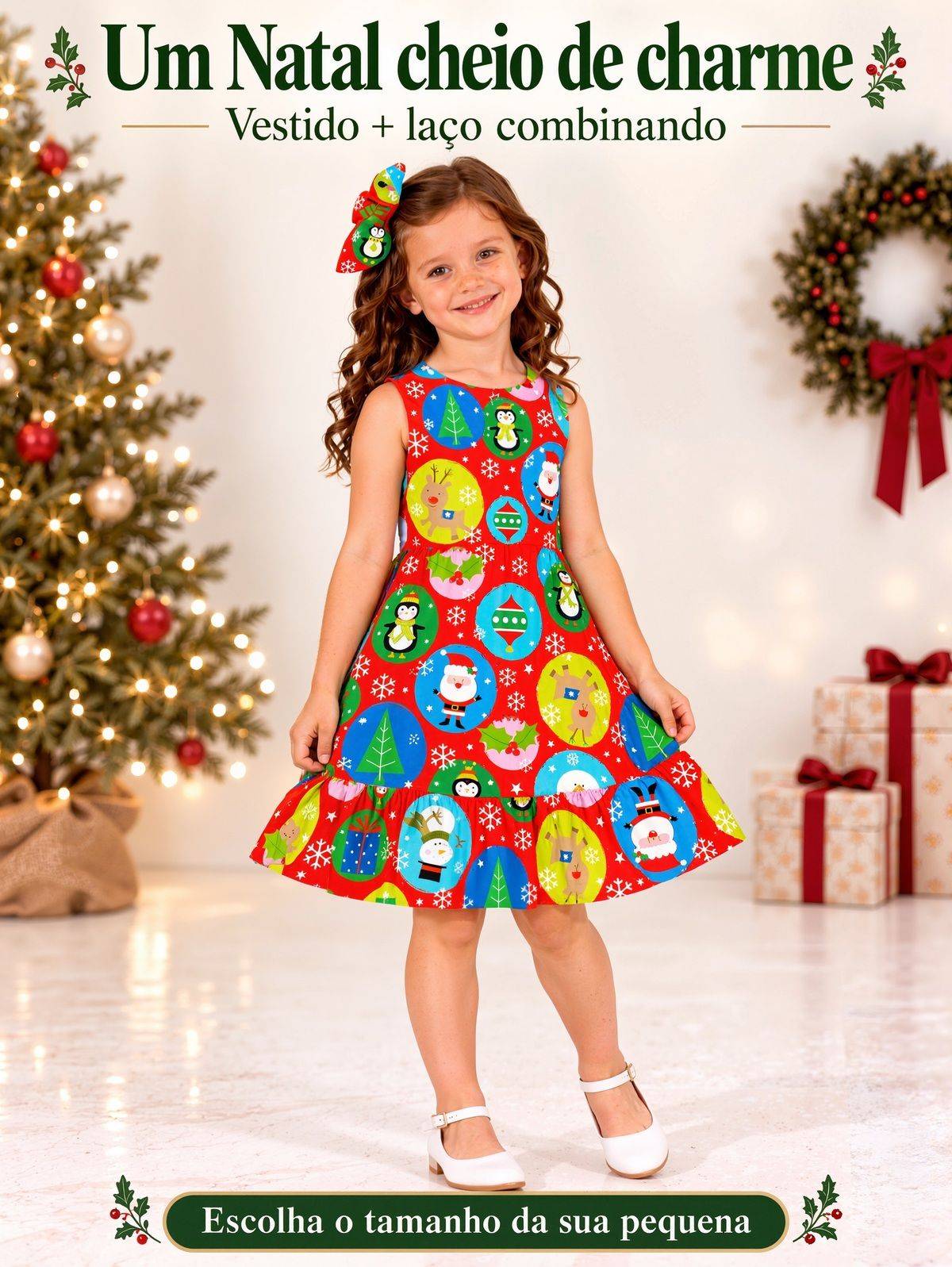 Moda infantil feminina no Jardim Ametista, Aparecida de Goiânia: vestidos e looks para ocasiões especiais